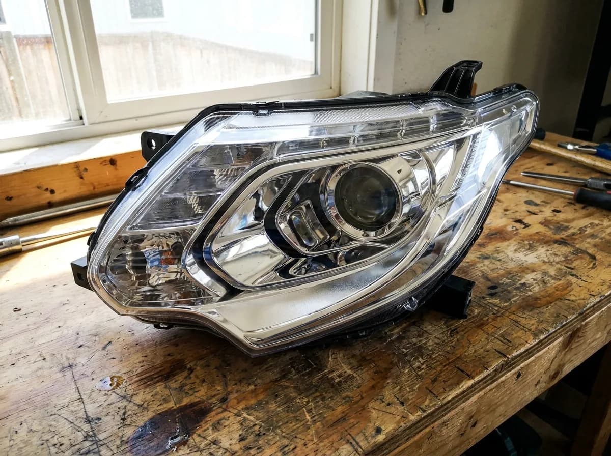 Headlamp sample used for Mitsubishi L200 front-end fitment review