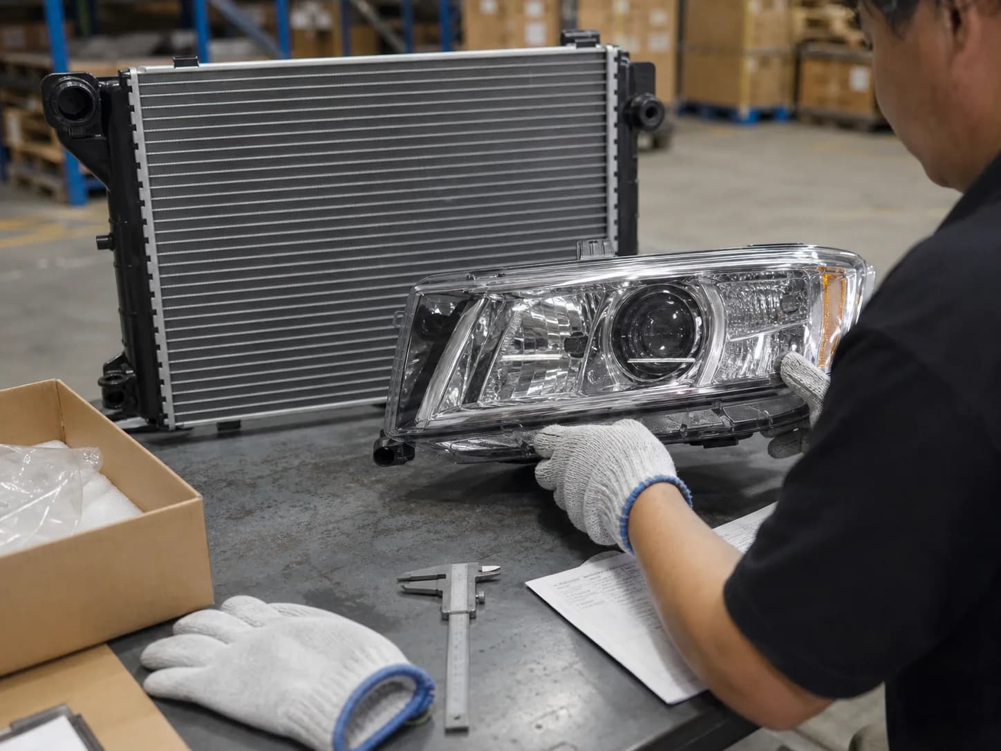 Quality-control workflow for aftermarket 4x4 parts before shipment