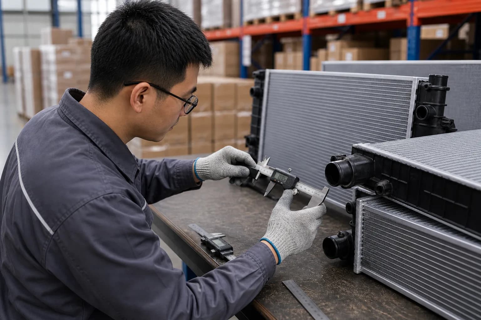 QC routine for radiators and cooling hardware before export release