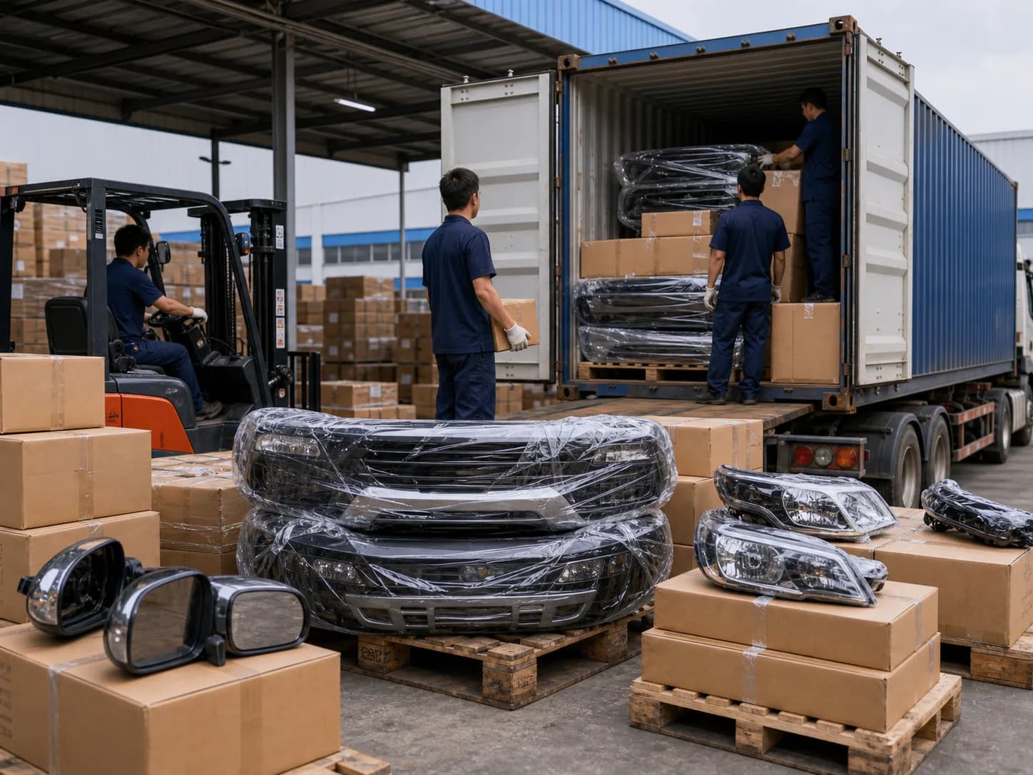 Export packing plan for Colombia port clearance on mixed 4x4 orders