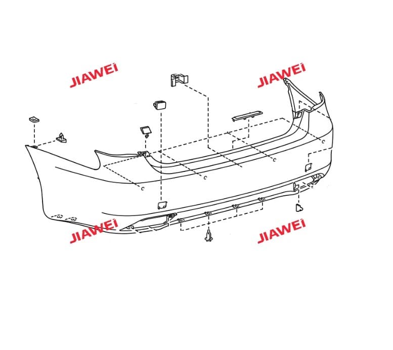 Rear Bumper | OE 52159-0K008 | Toyota | Body Parts